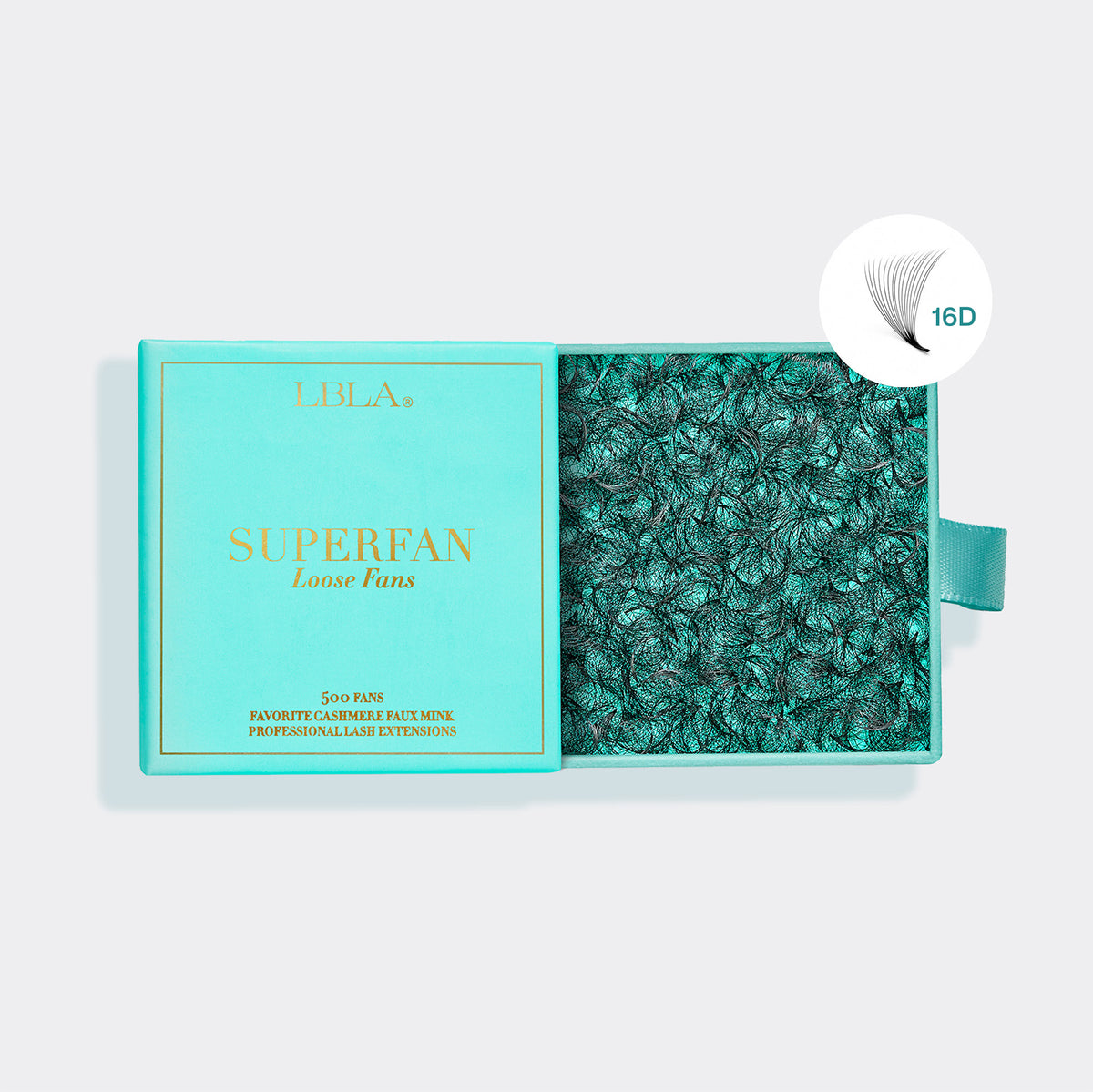 SuperFan Loose Fan Mega Volume Lashes 10D, 12D, 14D, 16D 0.03 - 500 Premade Fans