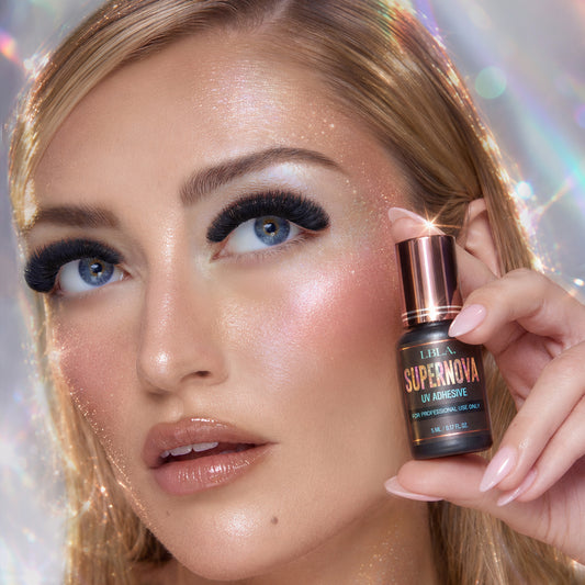 PREORDER EXCLUSIVE - Supernova UV Adhesive | Fast Eyelash Extension Glue (0.05-1.5 Sec) + FREE Volume Expert Glue Tray- Set of 5