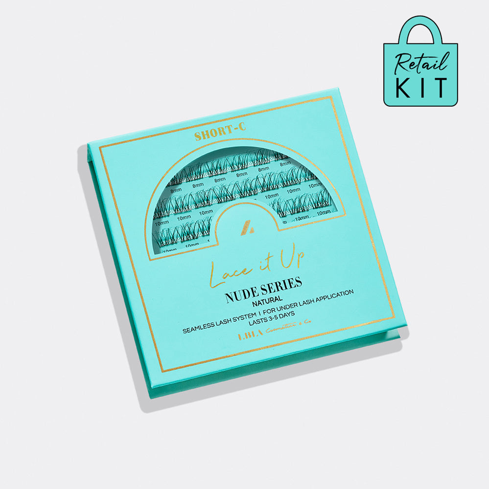 Lace It Up Nude Natural Vegan Lashes – Retail Set | LBLA - Lashbox LA