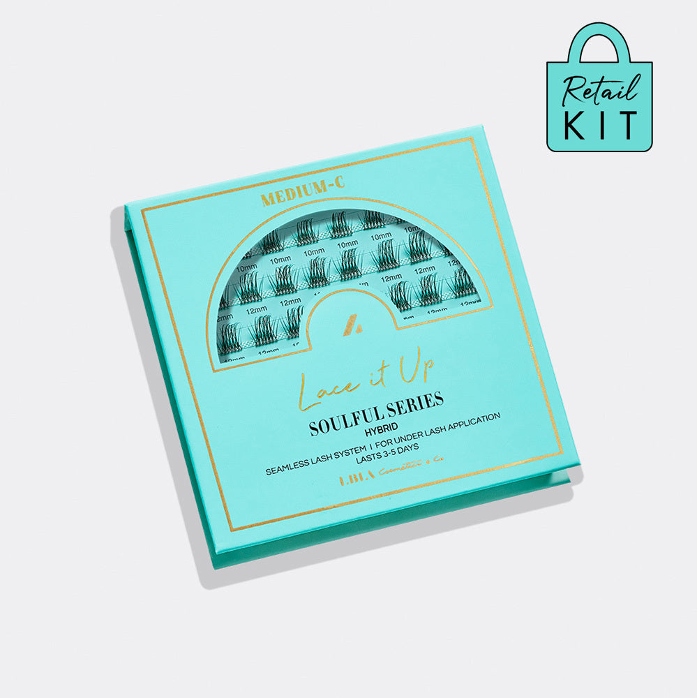 Lace it Up DIY Vegan Cluster Lashes - Soulful Hybrid - Retail Set