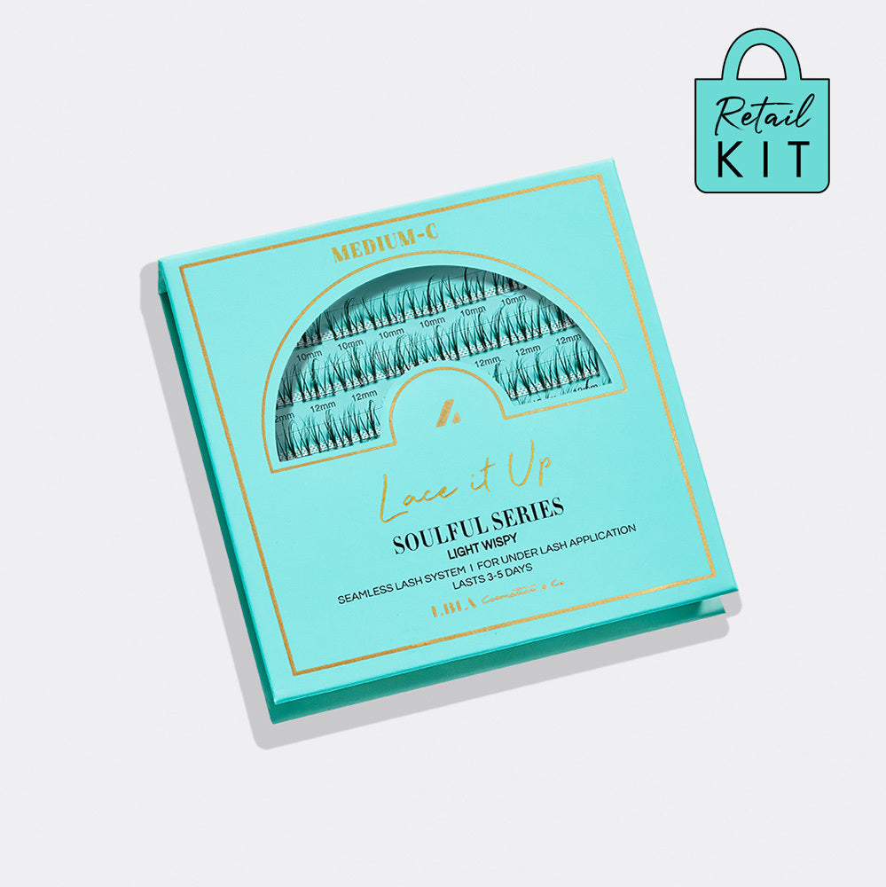 Lace It Up Soulful Light Wispy Lashes – Retail Set - Lashbox LA