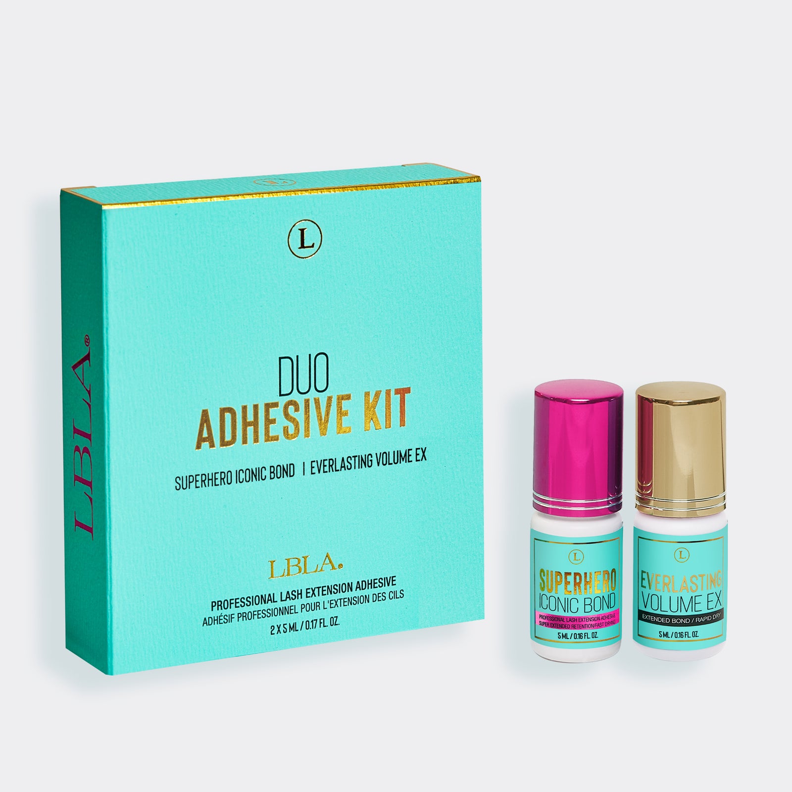 Duo Adhesive Kit (Superhero and Everlasting 5ml) - Lash Extension Adhesive / Lash Glue