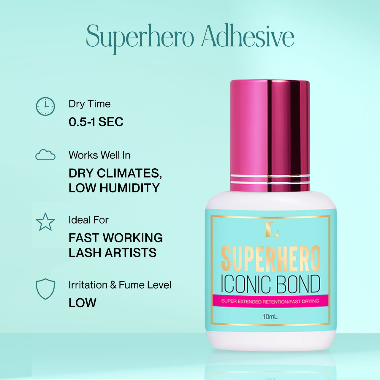 Superhero with Iconic Bond Technology - Fast Lash Extension Adhesive / Lash Glue