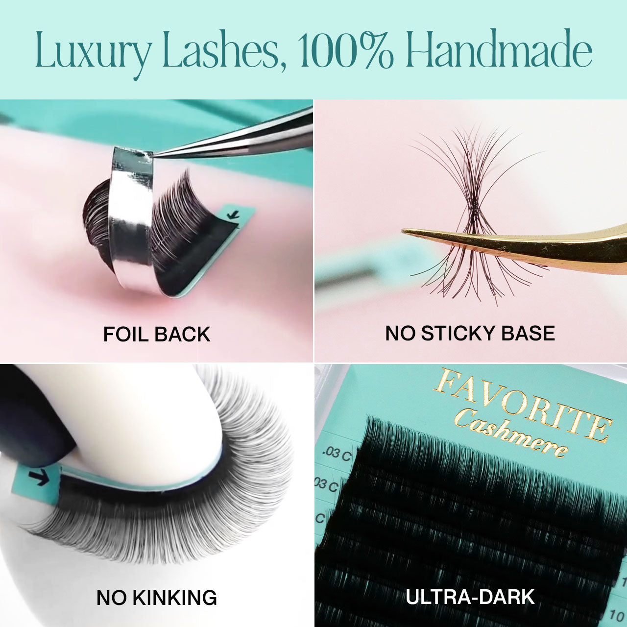 FAVORITE Cashmere Faux Mink Mega Volume &amp; Volume  Lashes - 18 lines