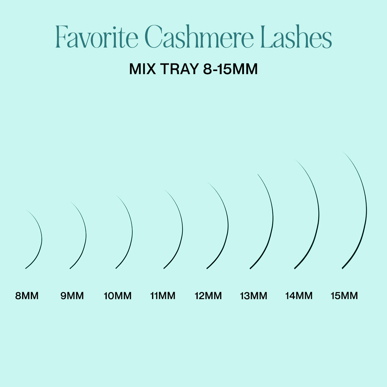 FAVORITE Cashmere Faux Mink Mega Volume &amp; Volume  Lashes - 18 lines