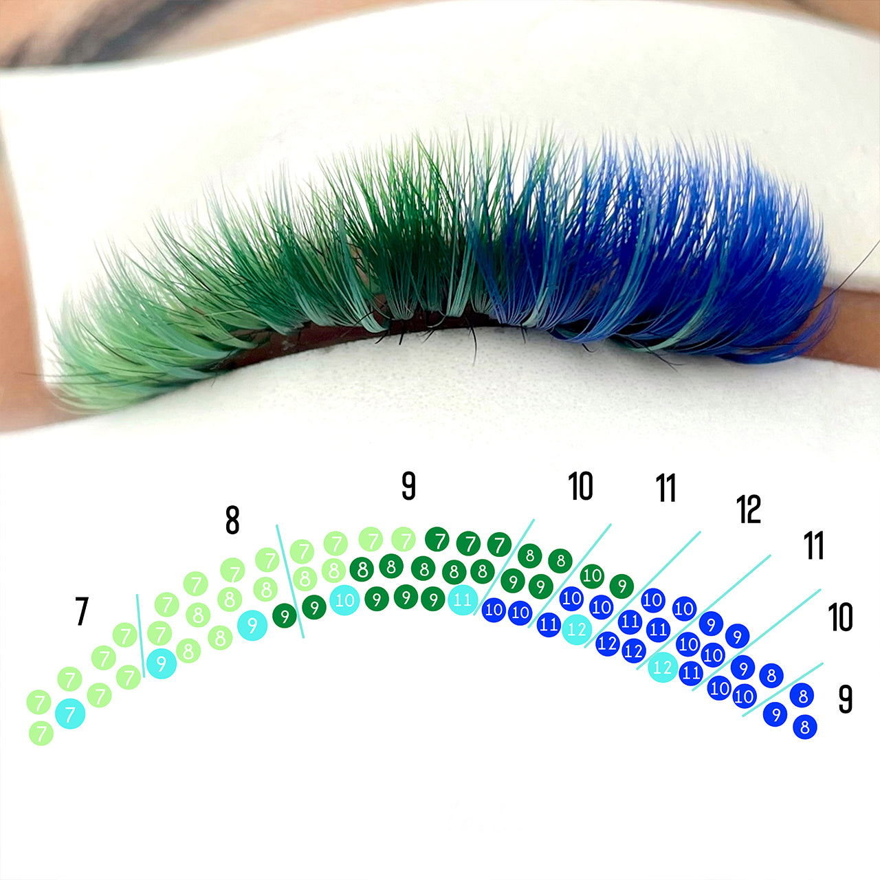 Mega Volume Art Series 0.03mm Mixed Lengths Tray - Making Waves