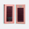 Flower Power True Matte Lashes 0.03mm - Merlot Burgundy Brown Individual Lash Extensions
