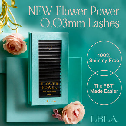 Flower Power True Matte Mega Volume & Volume Lashes Extensions - (18 Lines)