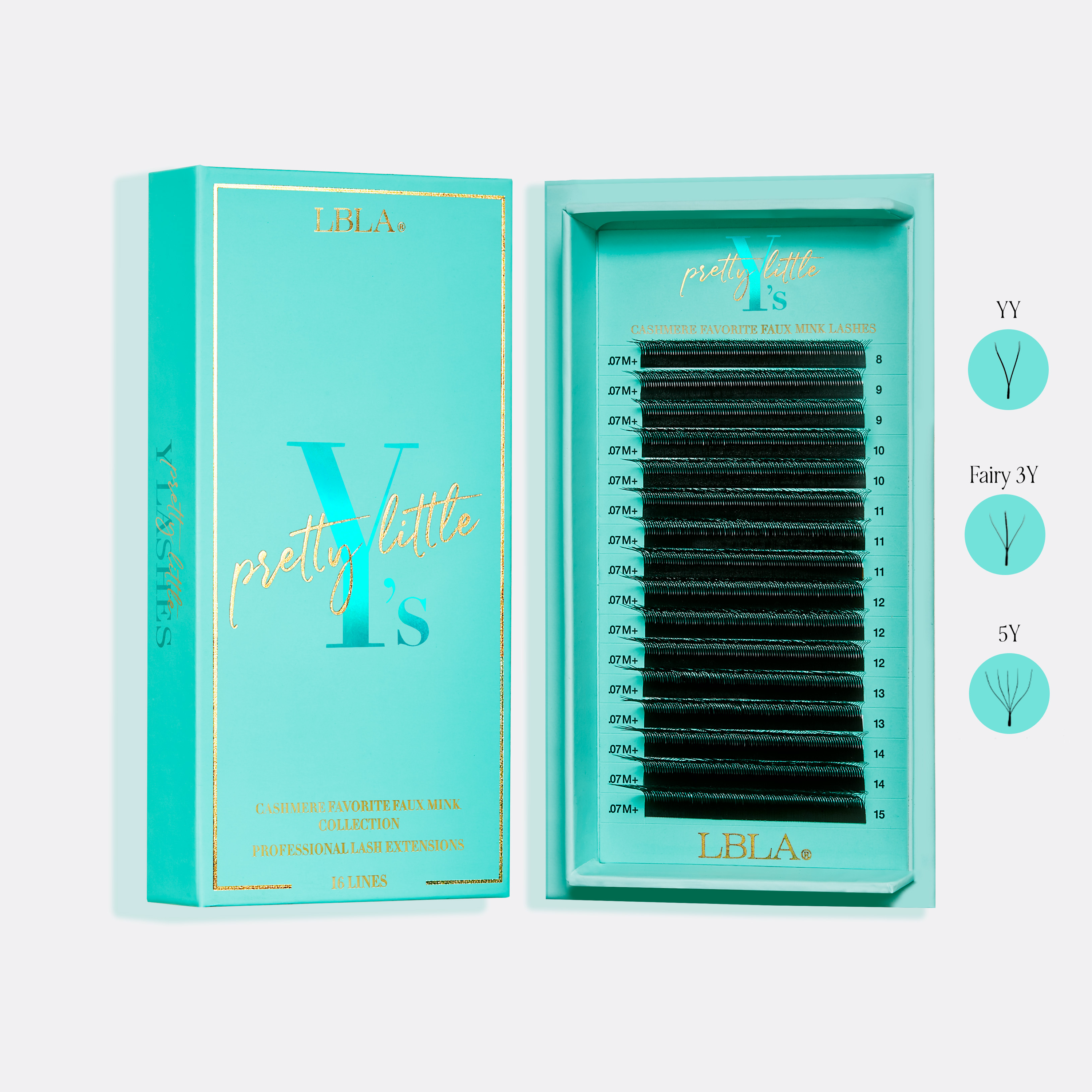 Pretty Little Y's - YY, Fairy 3Y, 5Y Volume Lashes - Lashbox LA