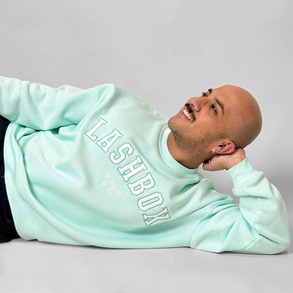 Oversized Varsity LBLA Teal Sweatshirt
