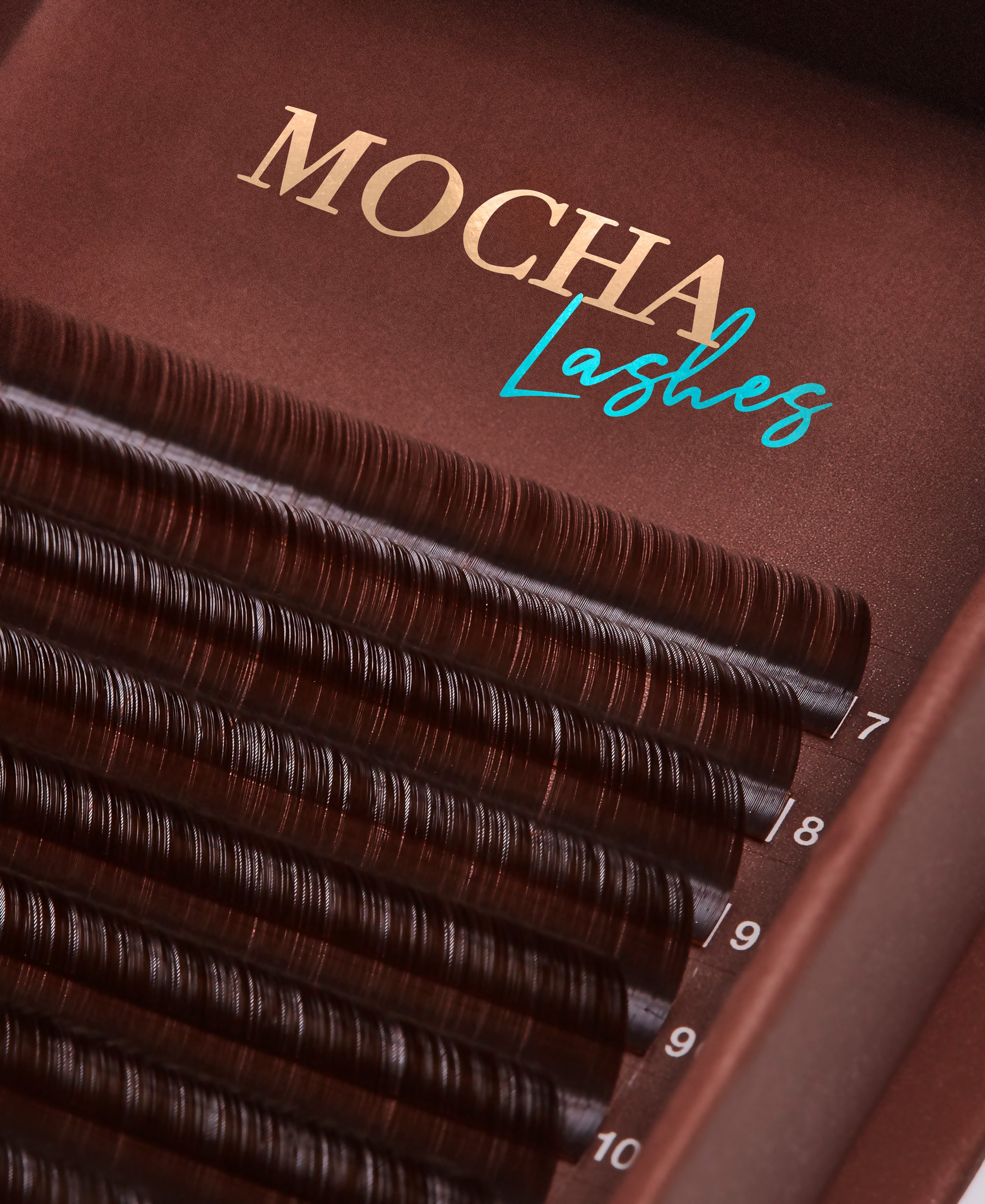 Mocha Brown / FAVORITE - Cashmere FauxMink Lashes 0.03mm, 0.05mm, 0.07mm -  Mixed Lengths