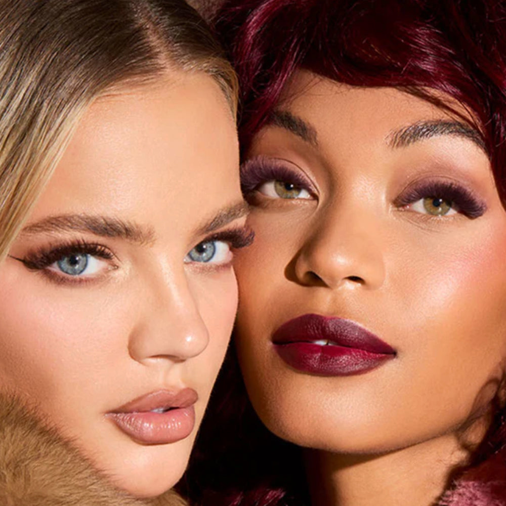 Flower Power True Matte Lashes 0.03mm - Merlot Burgundy Brown Individual Lash Extensions (18 lines)