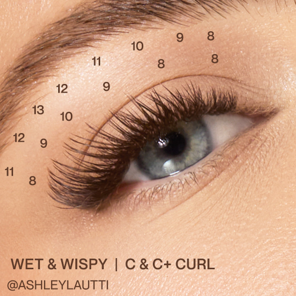 Caramel Brown / Flower Power True Matte Lashes 0.03mm Mixed Lengths