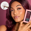 Flower Power True Matte Lashes 0.03mm - Merlot Burgundy Brown Individual Lash Extensions