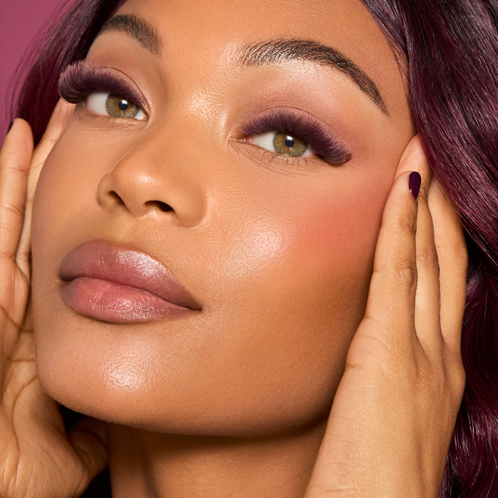 Flower Power True Matte Lashes 0.03mm - Merlot Burgundy Brown Individual Lash Extensions (18 lines)