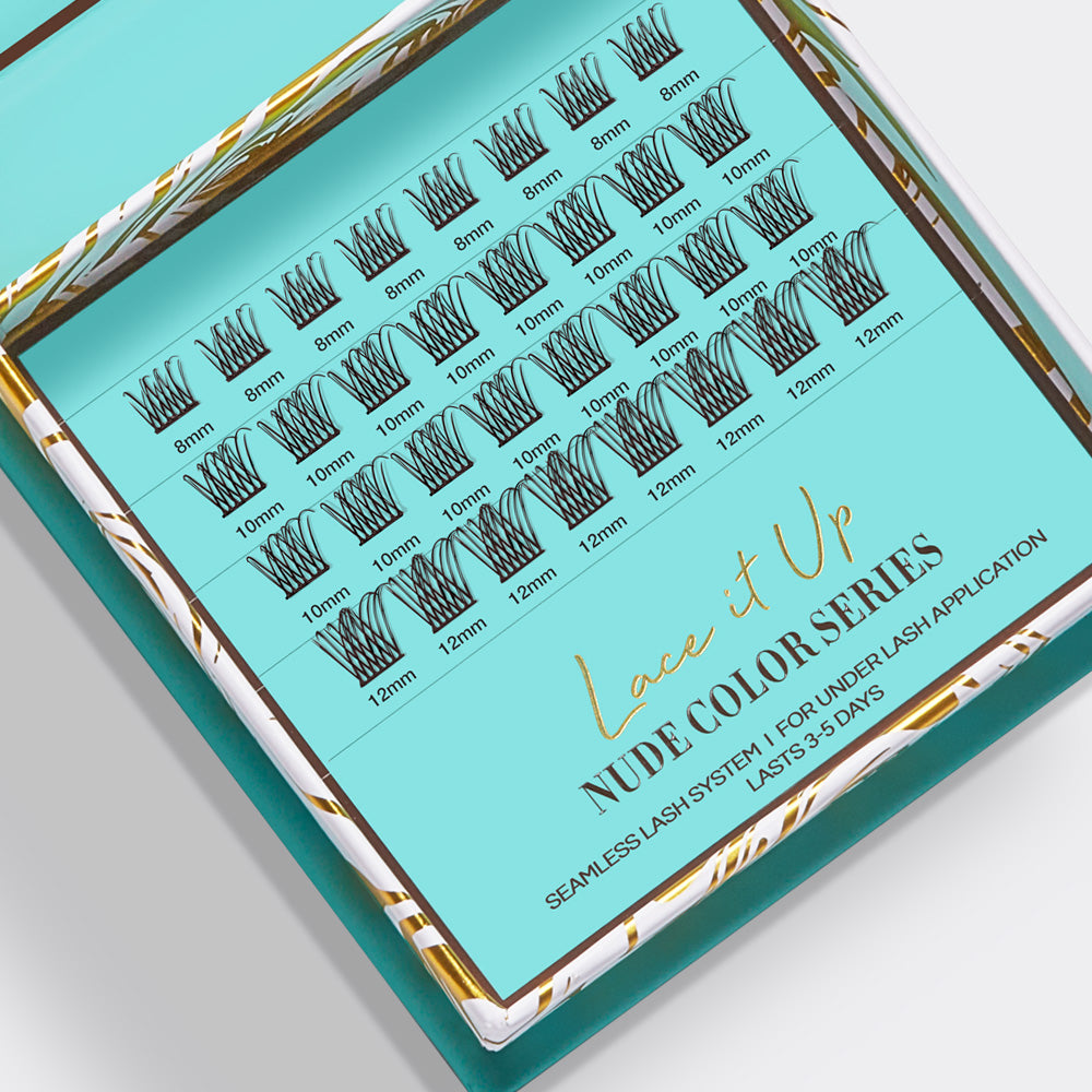 Lace it Up DIY Vegan Cluster Lashes - Nude Natural Volume Mocha