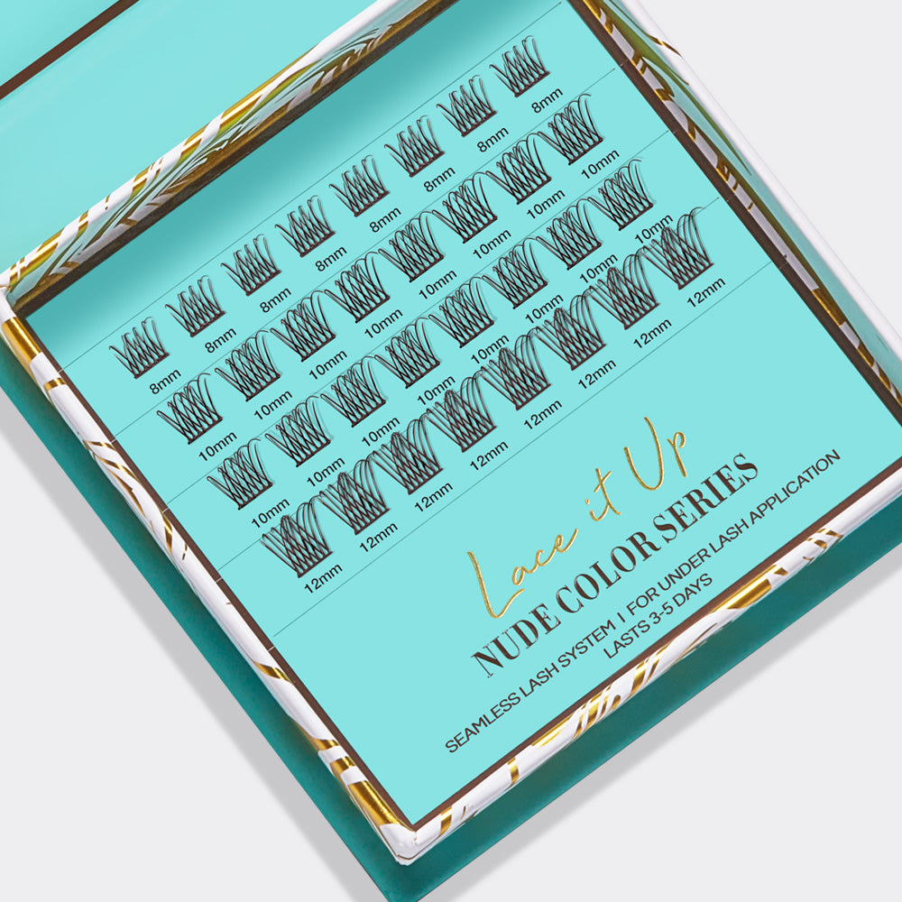 Lace it Up DIY Vegan Cluster Lashes - Nude Natural Volume Espresso