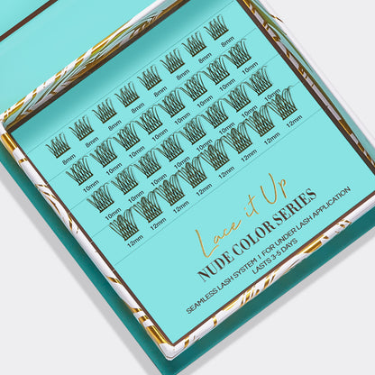 Lace it Up DIY Vegan Cluster Lashes - Nude Natural Volume Hot Chocolate