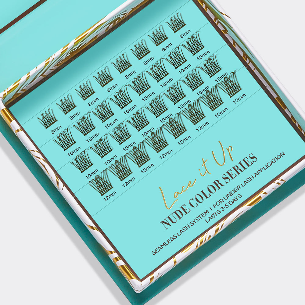 Lace it Up DIY Vegan Cluster Lashes - Nude Natural Volume Hot Chocolate