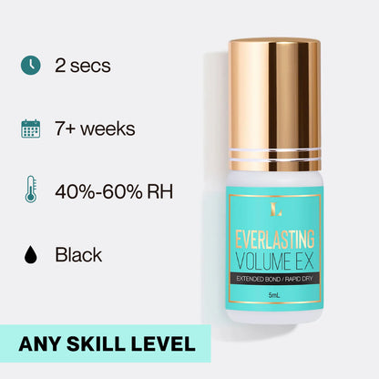 Everlasting Volume EX | Lash Glue for Humid Climates (1 to 2 sec)