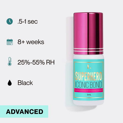 Superhero Iconic Bond | Fast Eyelash Extension Glue (0.5 to 1 sec)