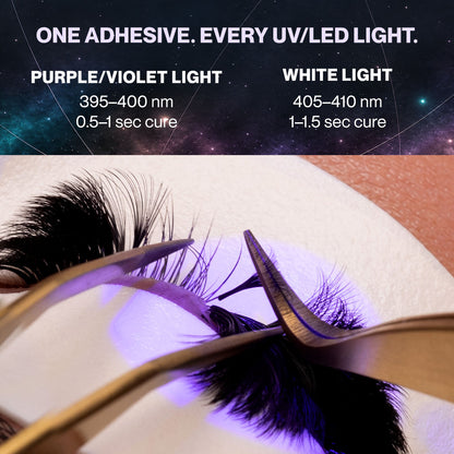 PREORDER EXCLUSIVE - Supernova UV Adhesive | Fast Eyelash Extension Glue (0.05-1.5 Sec) + FREE Volume Expert Glue Tray- Set of 5