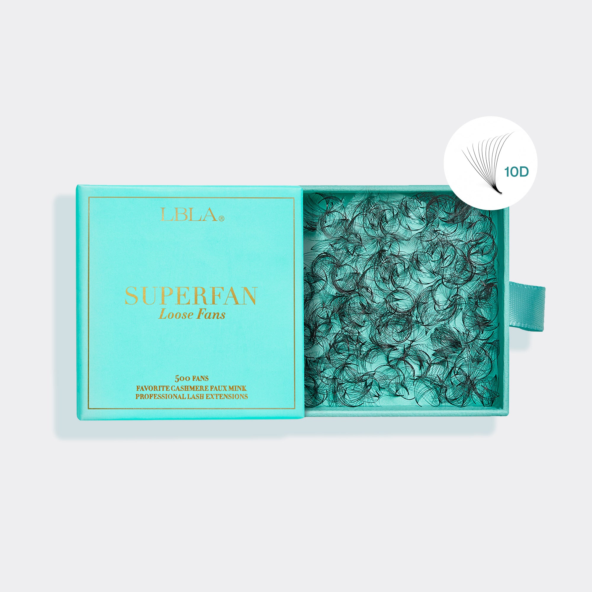 SuperFan Loose Fan Mega Volume Lashes 10D, 12D, 14D, 16D 0.03 - 500 Premade Fans