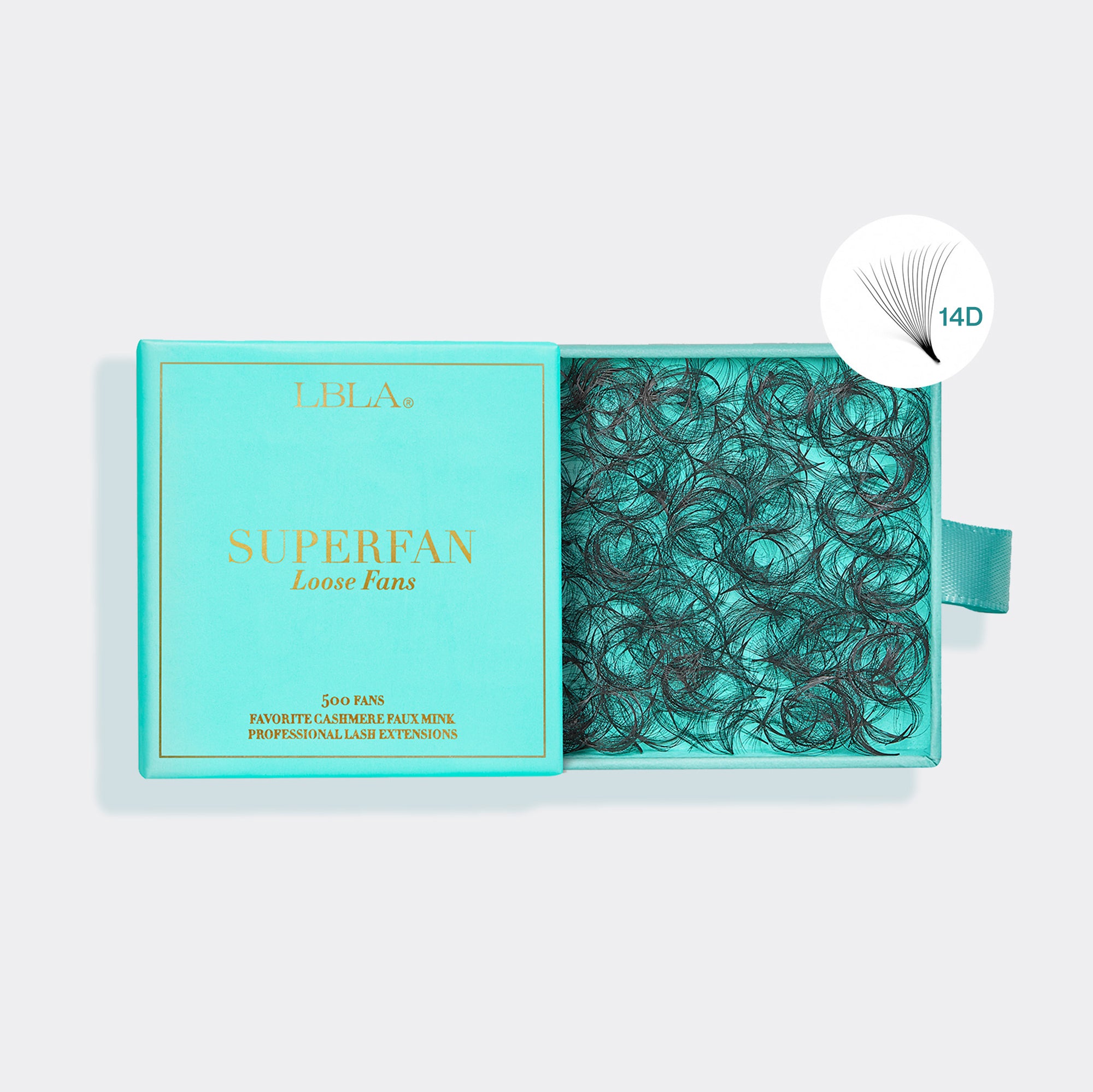 SuperFan Loose Fan Mega Volume Lashes 10D, 12D, 14D, 16D 0.03 - 500 Premade Fans