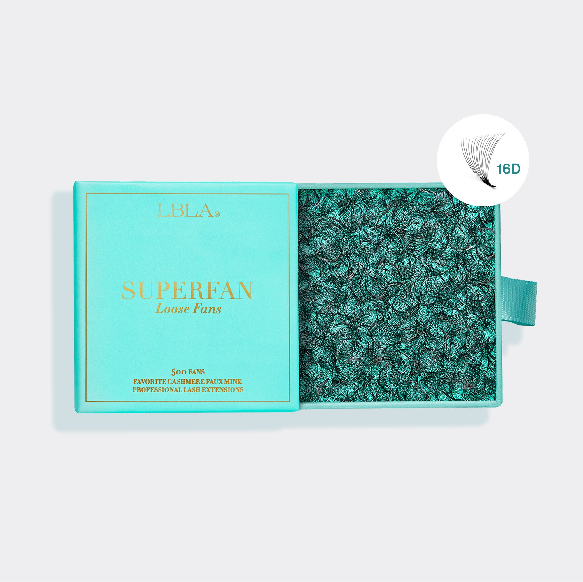 SuperFan Loose Fan Mega Volume Lashes 10D, 12D, 14D, 16D 0.03 - 500 Premade Fans