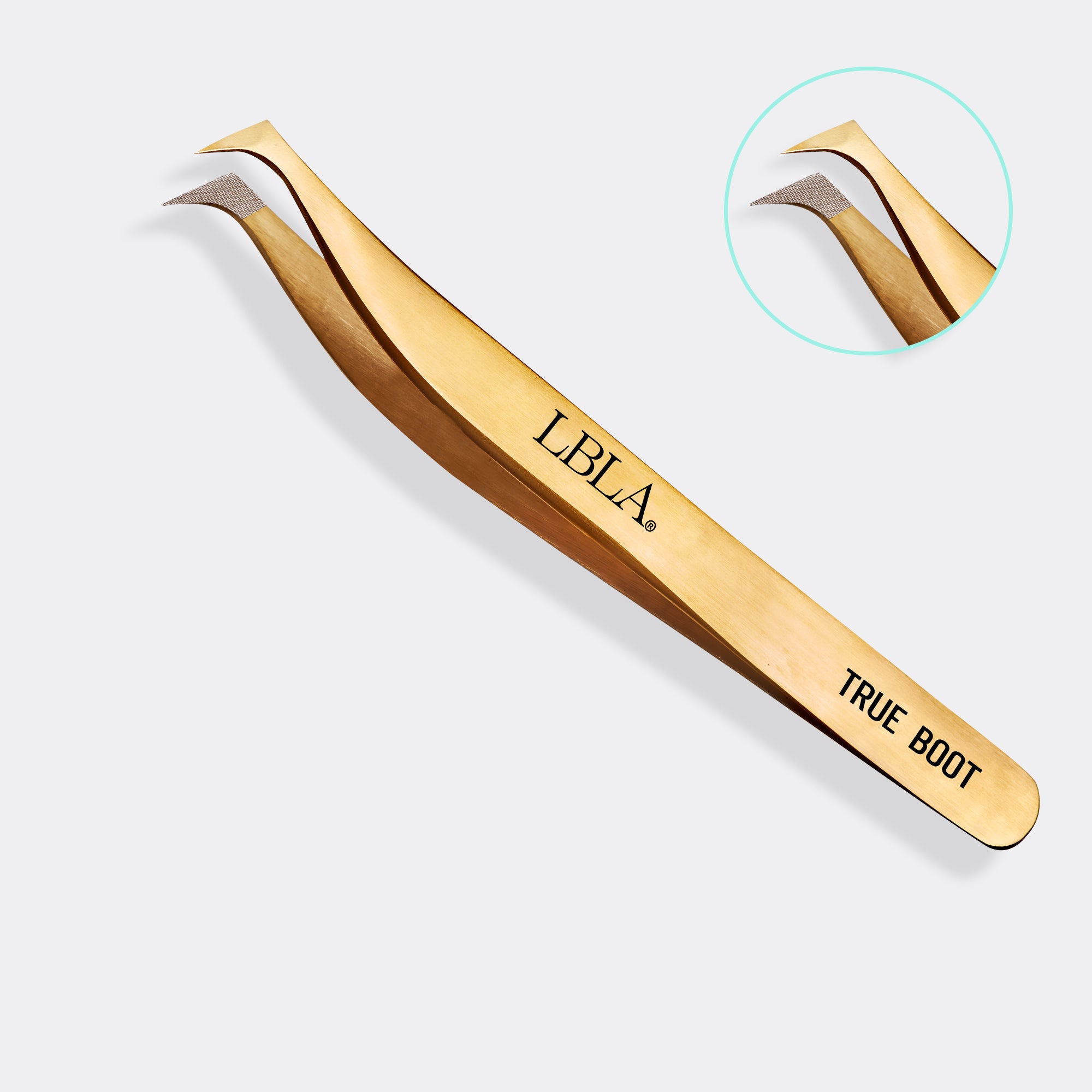 True Boot Fiber Tip Eyelash Extension Tweezers