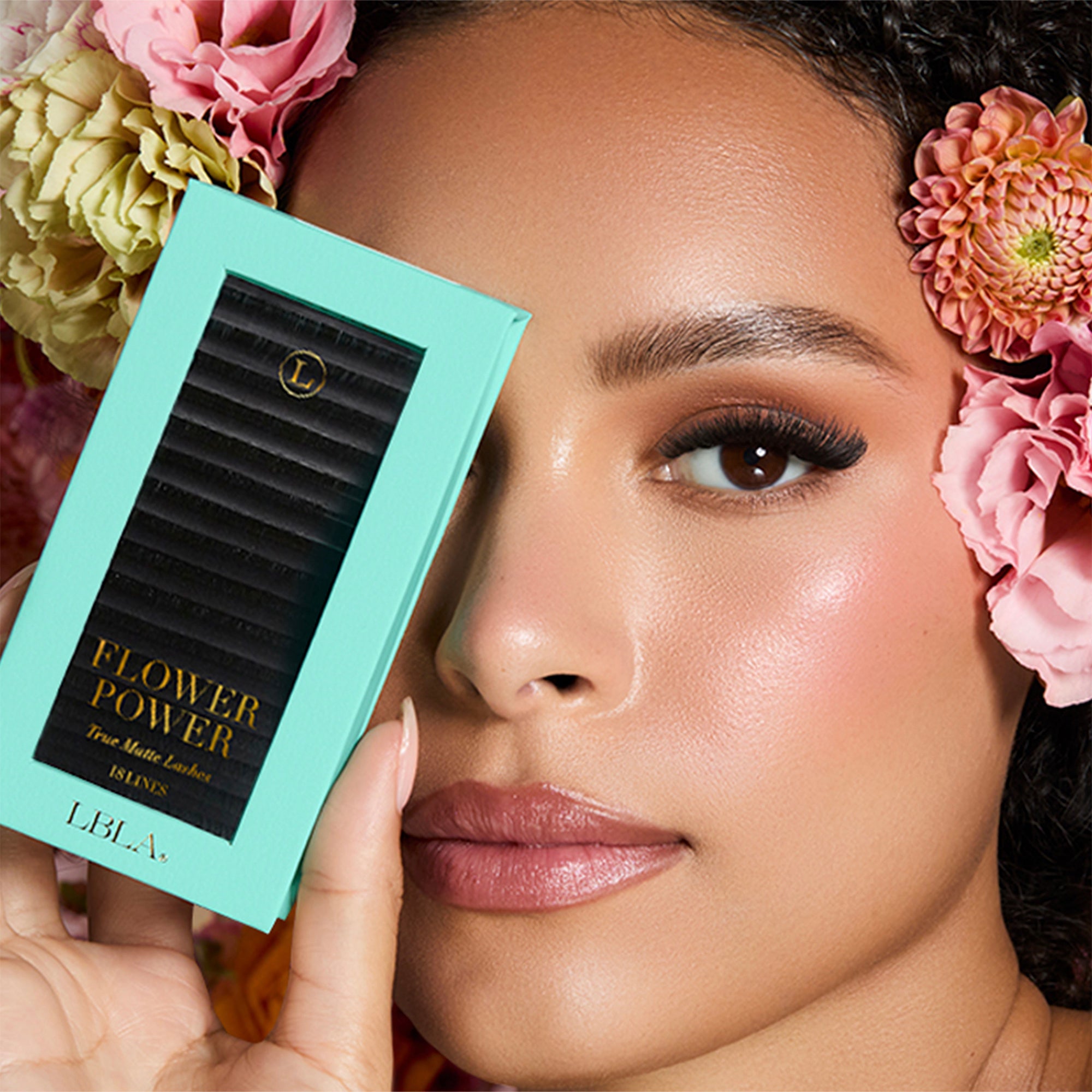 Flower Power True Matte Lashes 0.03mm - Black Individual Lash Extensions