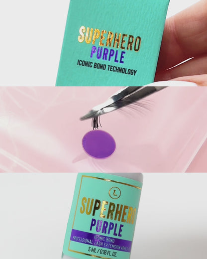 Superhero Purple | Clear Lash Extension Glue (0.5 to 1 sec)