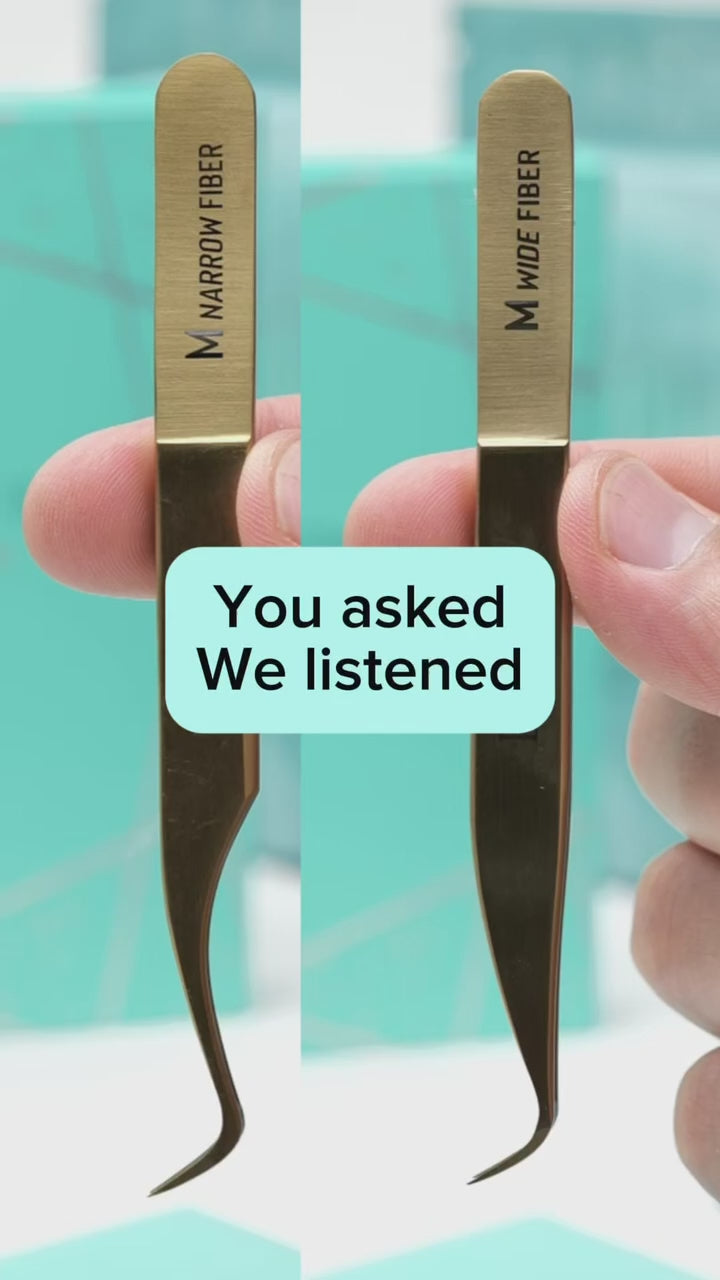 M Wide Professional Lash Extension Tweezer – Lashbox LA