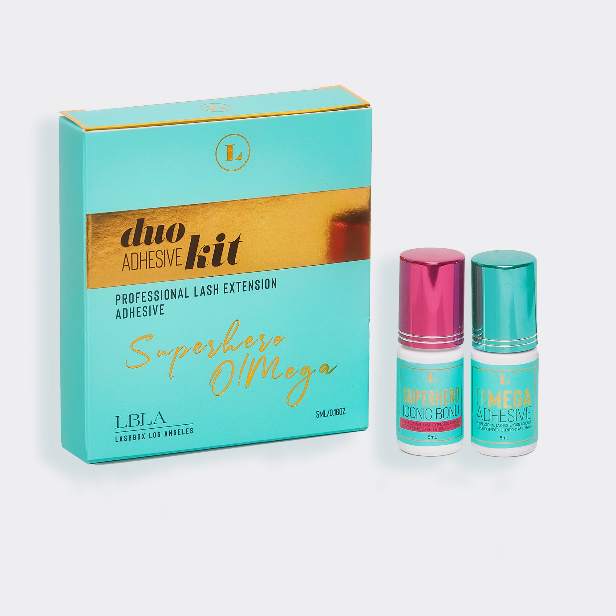 Duo Adhesive Kit (Superhero and Omega 5ml) - Lash Extension Adhesive / Lash Glue