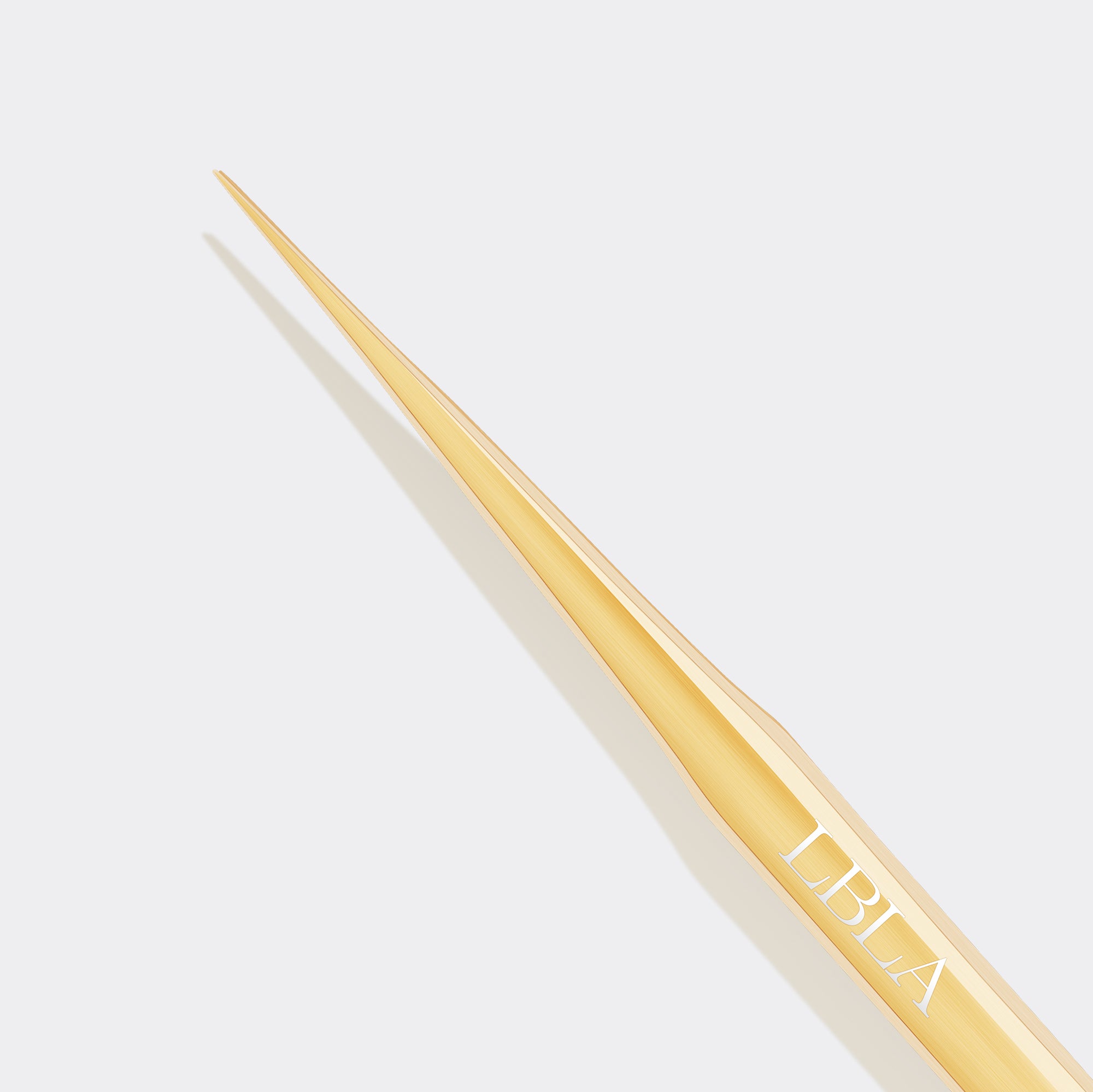 Straight Gold Slim Isolation Tweezer - Long