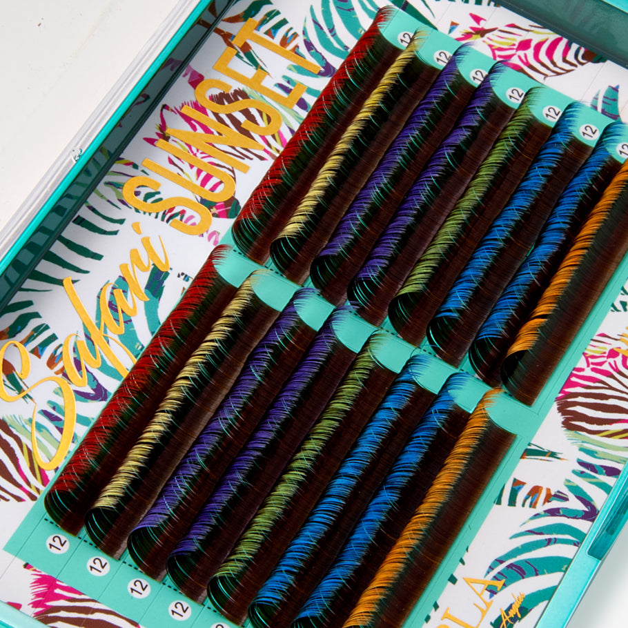 Safari Lashes 0.07mm Single Lengths Tray (16 Lines)