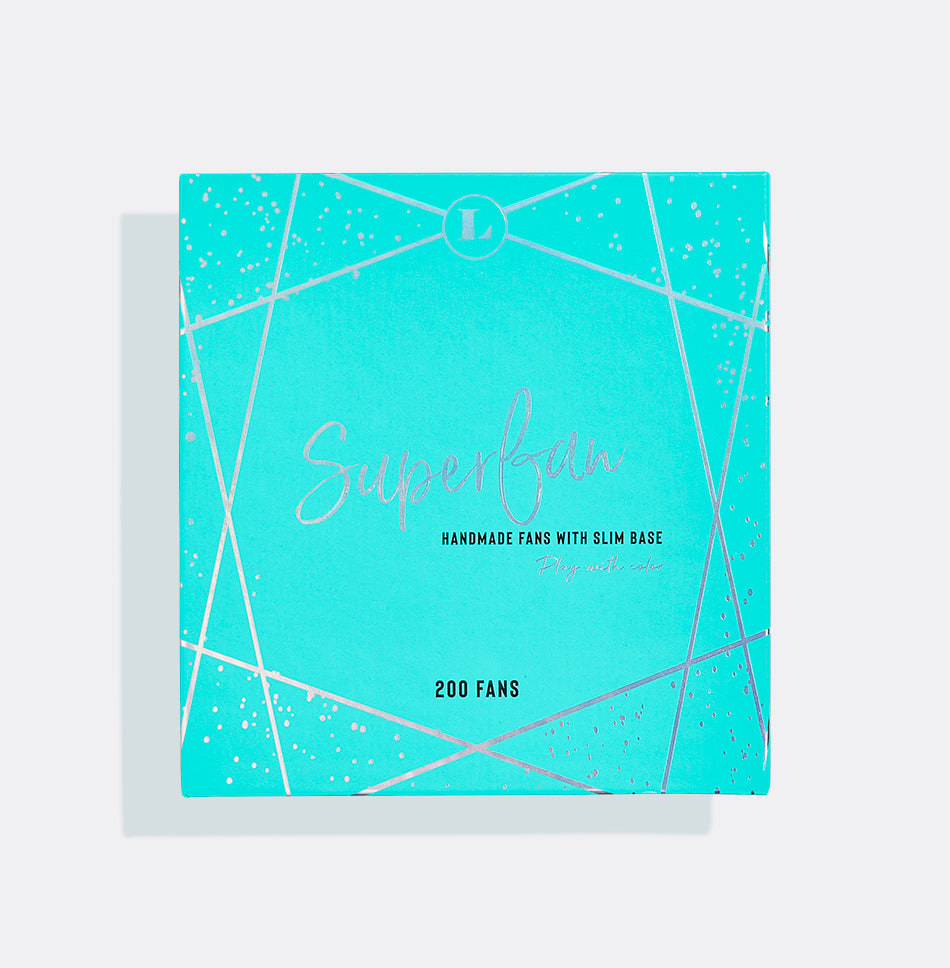 SuperFan 8D 0.05 - 200 Pre-Made Fans - Blue