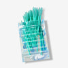 Teal Bristle Mascara Wands / 50 pcs