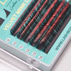 Velvet Mink 0.05 Lashes Mixed Tray - Black / Pink Tip Ombre