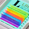 Velvet FauxMink 0.07 Lashes Single Lengths Tray - Neon Rainbow