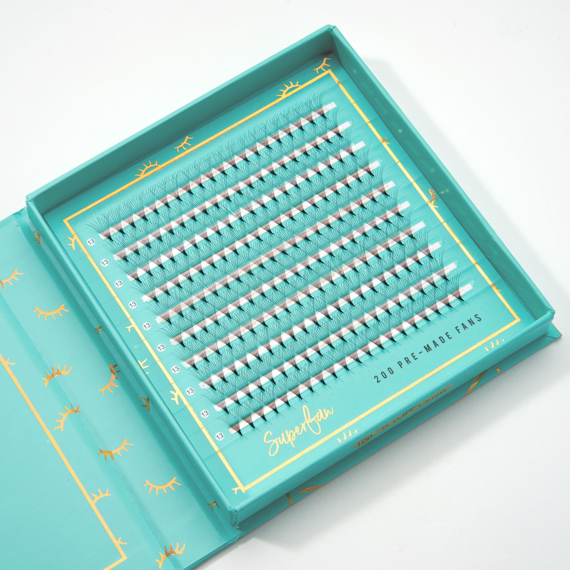 SuperFan Mega Volume Lashes 10D 0.05 - 200 Pre-Made Fans